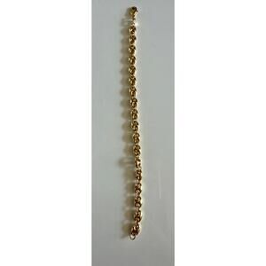Puffy Gold-Plated Bracelet – Chic Designer-Inspired Style – 7.5″ - NEW
